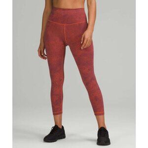 Lululemon Wunder Train High-Rise Crop 23" In Crackle Glaze Vintage Size 6